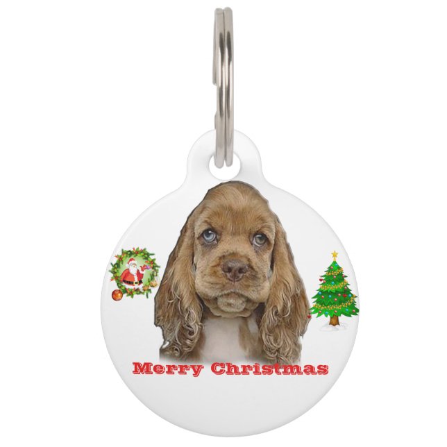 Christmas Animals Pet Tag (Front)