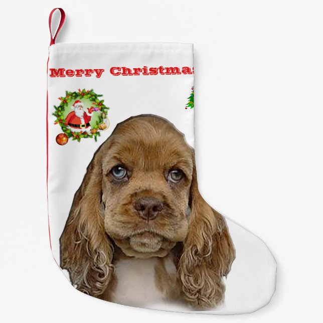 Christmas Animals Small Christmas Stocking (Front)