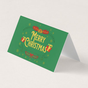 Christmas Approaching Business Card