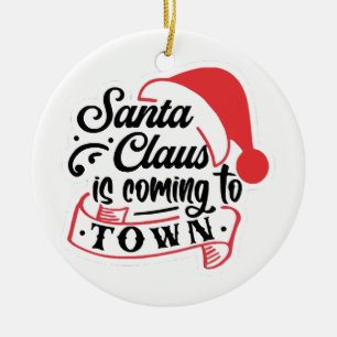 Christmas Approaching Ceramic Tree Decoration