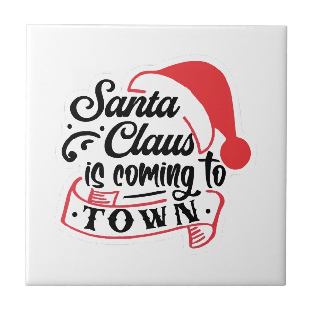 Christmas Approaching  Tile (Front)
