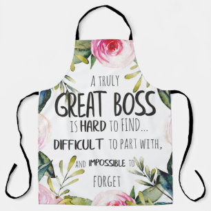 Christmas apron for boss appreciation thank you