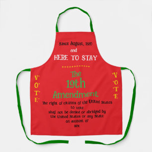 Christmas Apron For Feminists 19th Amendment
