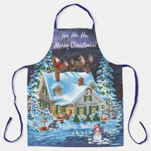 Christmas APRON Personalise Name Gift For Grandma