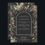 Christmas arch watercolor botanical Christmas Holiday Card<br><div class="desc">Christmas arch watercolor botanical Christmas modern elegant watercolor dried botanical floral muted colours holiday arch Christmas party invitation card.</div>
