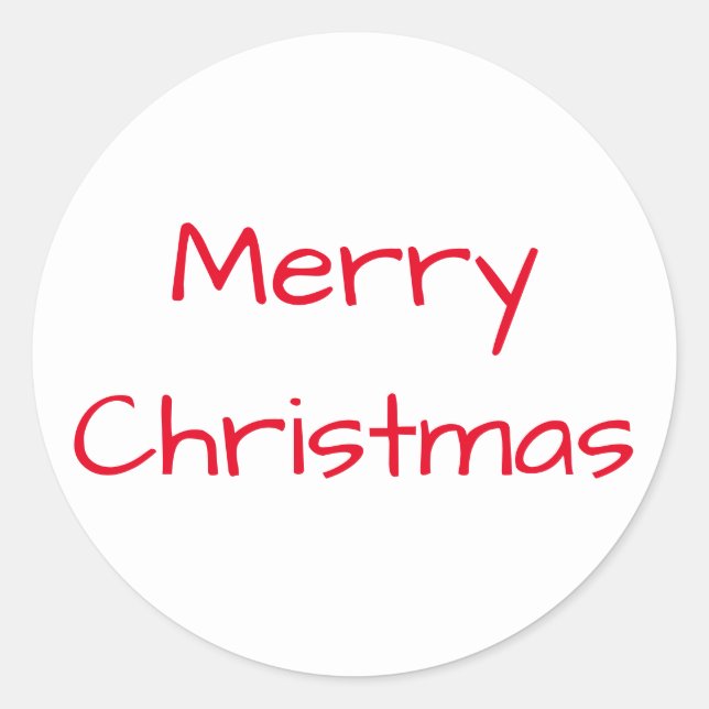 Christmas Architect Red White Sticker by Janz (Front)