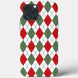 Christmas Argyle iPhone 13 Pro Max Case