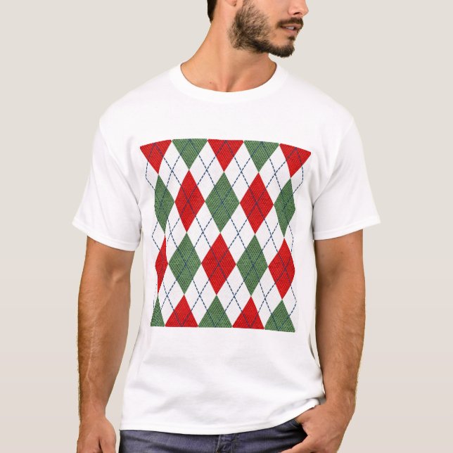 Christmas Argyle T-Shirt (Front)