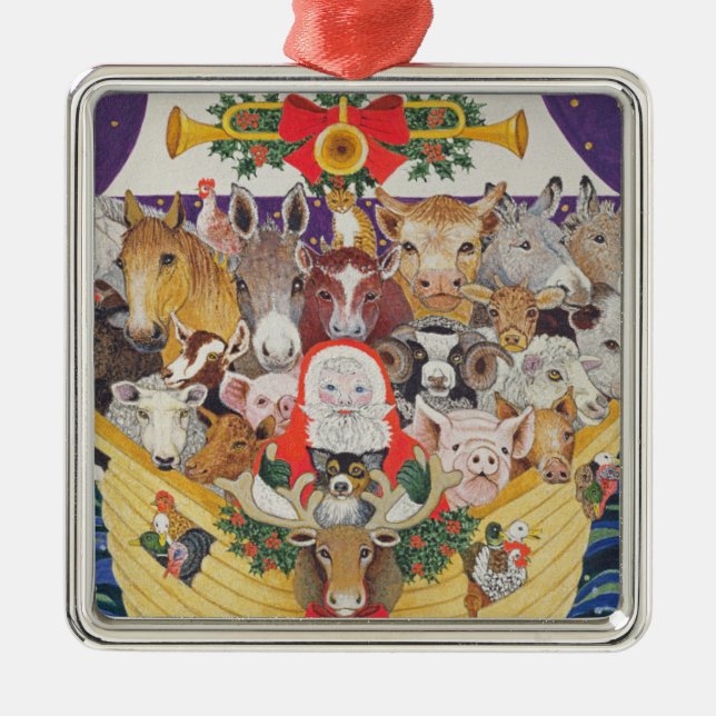 Christmas Arrival Metal Tree Decoration (Front)