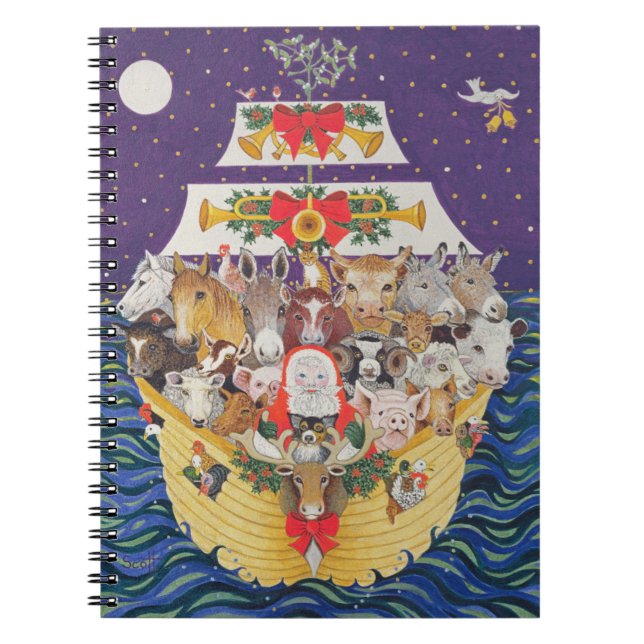 Christmas Arrival Spiral Notebook (Front)