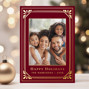 Christmas Art Deco Photo Gold