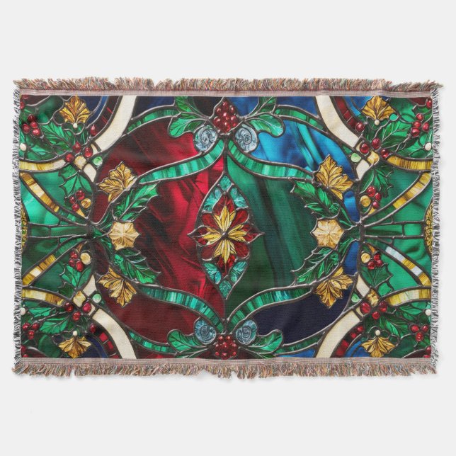 Christmas Art Design Throw Blanket (Front)