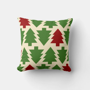 Christmas Art Pattern One Little Christmas Tree Cushion