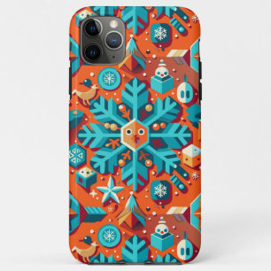 Christmas art stylised snowflake Case-Mate iPhone case