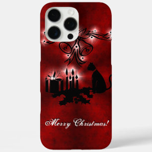 Christmas Artdeco with black Cat iPhone 16 Pro Max Case