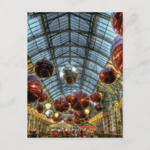 Christmas at Covent Garden, London Holiday Postcard
