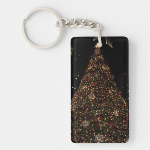 Christmas at Daley Plaza Chicago Key Ring