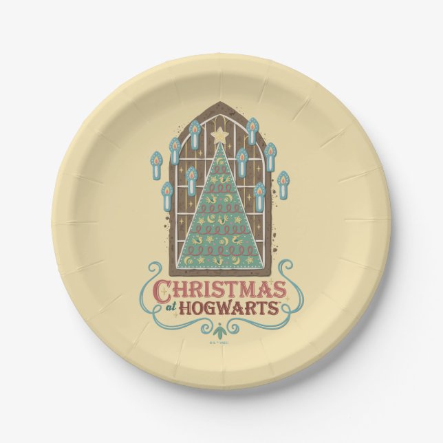 Christmas at HOGWARTS™ Cookie Graphic Paper Plate (Front)