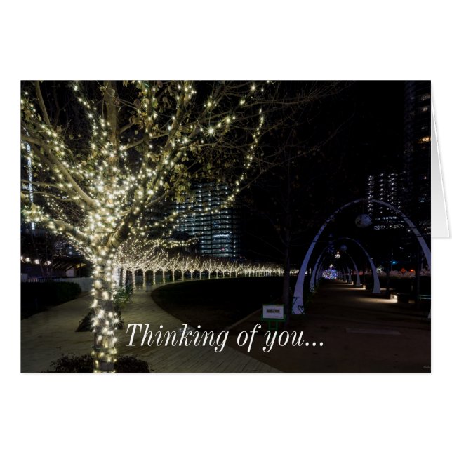 Christmas At Klyde Warren Park Thinking Of U Card (Front Horizontal)