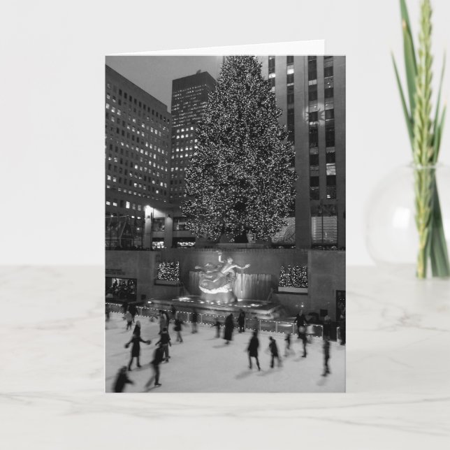 Christmas at Rockefeller Center (Blank) Card (Front)