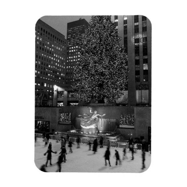 Christmas at Rockefeller Centre - NYC Magnet (Vertical)