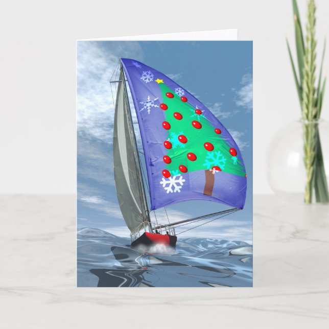 Christmas at sea holiday card (Front)
