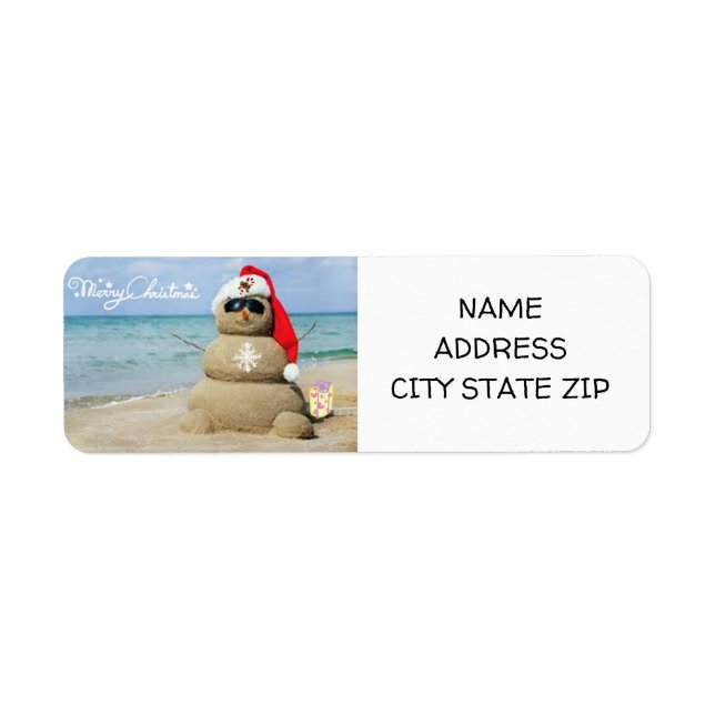 **CHRISTMAS AT THE BEACH** RETURN ADDRESS (Front)
