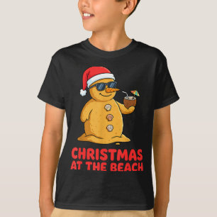 Christmas At The Beach Shirt Funny Sandman Trocal