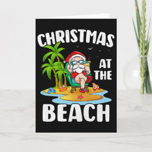Christmas At The Beach Summer Santa Christmas In J Card
