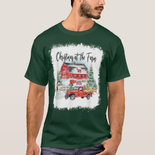 Christmas At The Farm Merry Farmer Family Christma T-Shirt