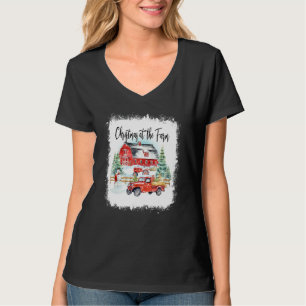 Christmas At The Farm Merry Farmer Family Christma T-Shirt