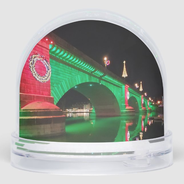 Christmas at the London Bridge in Lake Havasu Snowglobe (Back)