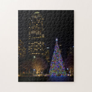 Christmas At Warren Park Night Jigsaw Puzzle
