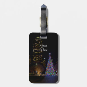 Christmas At Warren Park Night Luggage Tag