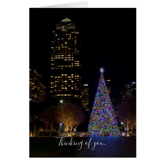Christmas At Warren Park Night Thinking Of U Card (Front)