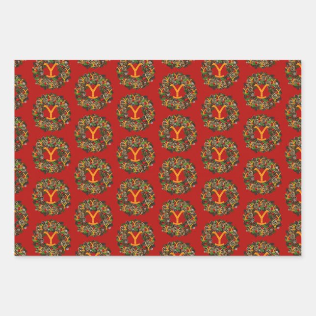 Christmas at Yellowstone - Wrapping Paper Sheet (Front)