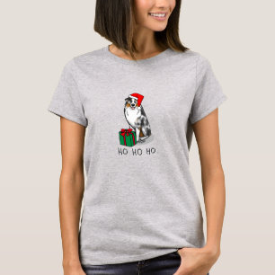 Christmas Australian Shepherd (blue merle tan/w 1) T-Shirt