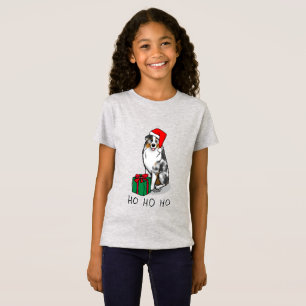 Christmas Australian Shepherd (blue merle tan/w 1) T-Shirt