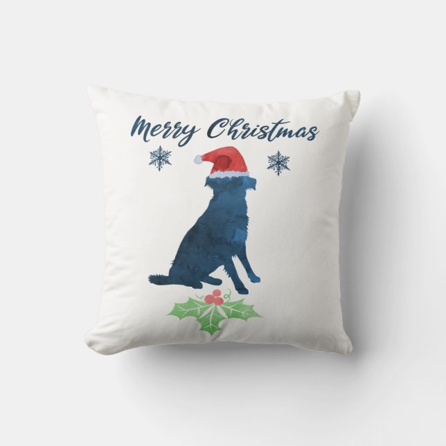 Christmas Australian Shepherd Cushion (Front)