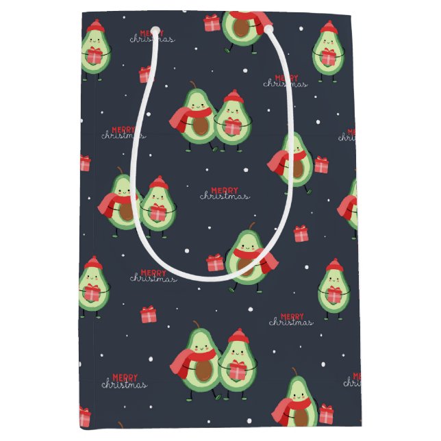 Christmas Avocados Gift Bag (Front)
