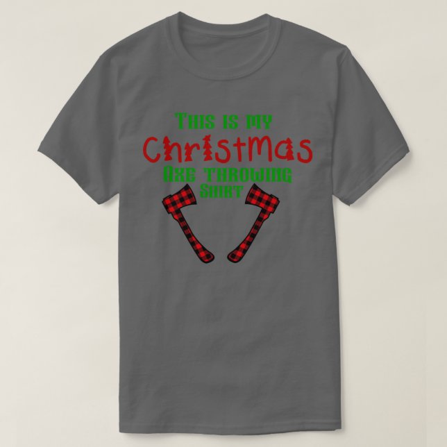 Christmas Axe Throwing Shirt (Design Front)