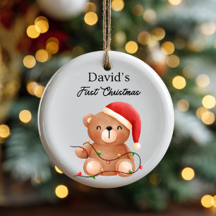 Christmas Baby Bear Ornament