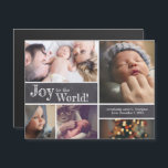Christmas Baby Birth Announcement Photo Collage<br><div class="desc">Announce your baby's arrival with a special photo collage and send out a Christmas greeting at the same time. Personalise the greeting box to introduce your new baby.</div>