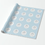 Christmas Baby Blue Simple Modern Geometric Wrapping Paper<br><div class="desc">Minimalistic Blue Chic. You can personalise it by adding your details.</div>