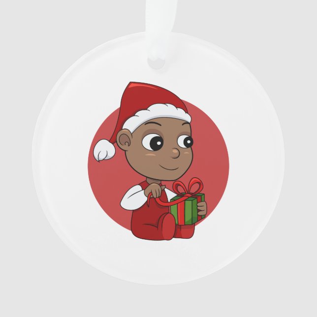 Christmas baby cartoon ornament (Front)