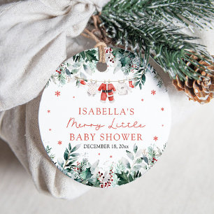 Christmas Baby Clothes Merry Little Baby Shower Favour Tags