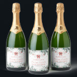 Christmas Baby Clothes Merry Little Baby Shower Sparkling Wine Label<br><div class="desc">The Christmas Baby Clothes Merry Little Baby Shower Sparkling Wine Label is the perfect festive touch for your holiday-themed baby shower. Featuring adorable Christmas baby clothes and a cheerful seasonal design, this label is ideal for decorating sparkling wine bottles for toasts, decor, or party favours. It brings a cohesive and...</div>