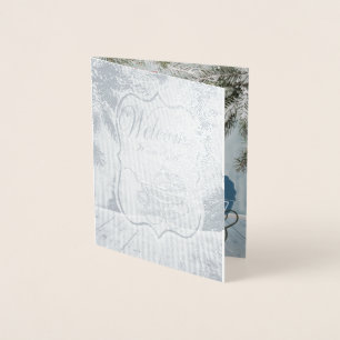 Christmas Baby Foil announcement & Thank You