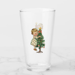 Christmas Baby Girl Glass Cup