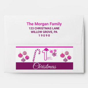Christmas Baby Girl "My 1st Christmas"  Envelopes. Envelope